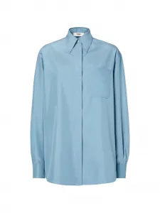 Рубашка с карманом Fendi, синий