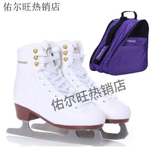HEAD Коньки для фигурного катания F200 утепленные, ворсовые, для детей и взрослых, размер 31 с фиолетовой сумкой