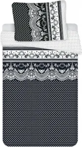 Комплект постельного белья - Элегантный узор в черно-белой гамме, 140 x 200 см + 70 x 90 см Jerry Fabrics
