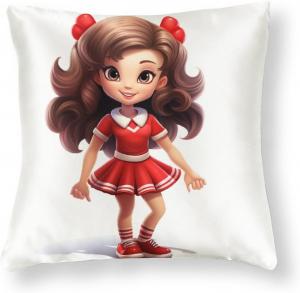 HighonHi Сатиновый чехол для декоративной подушки с мультяшной чирлидершей Pattern-6