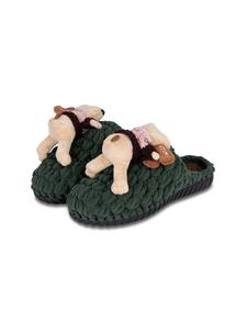 Тапочки Uzurii Luxury Footwear Cosy Snoopy, зеленый