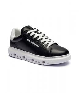 Кожаные кеды капри кайт Karl Lagerfeld, черный