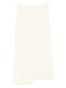 Асимметричная юбка миди JIL SANDER, нейтральный