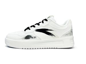 ANTA Износостойкие нескользящие низкие кроссовки для скейтбординга Unisex Black White