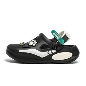 Mulinsen Клоги мужские черно-белые, цвет Black White