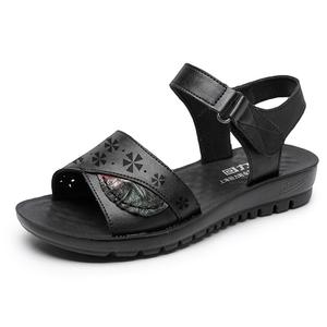 Женские сандалии Warrior One Strap на каблуке 2 см черно-красные