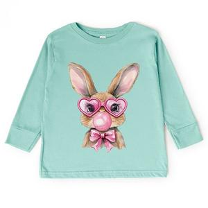 Футболка с длинным рукавом Bunny sunglasses bubblegum The Juniper Shop, Seafoam