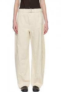 Lemaire Джинсы Off-White с витым поясом