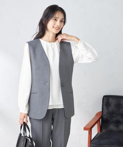 Легко стирающийся, простой в уходе, не образующий катышков, эластичный, быстросохнущий жилет с баской в твидовом стиле Avv, цвет Dark Gray