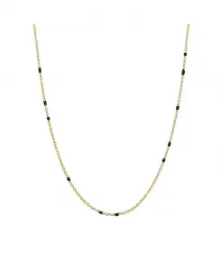 Ожерелье из бисера оникса Hollywood Sensation, gold