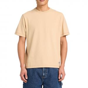 Timberland Футболка Unisex Beige Crew Neck Moderate Straight Fit