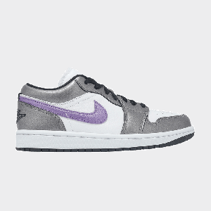 Кроссовки Air Jordan Wmns Air Jordan 1 Low SE 'Metallic Purple', белый