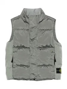 Стеганый жилет Stone Island Junior, серый