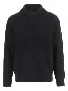 Свитер из шеряной смеси Vince, черный