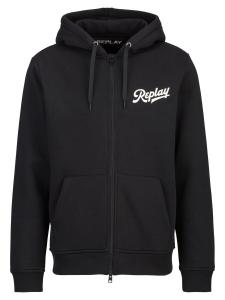 Толстовка с капюшоном на молнии REPLAY, черный