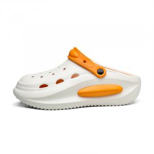 NANJIREN Клоги унисекс бело-оранжевые, цвет White Orange