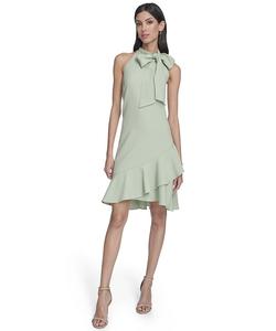 Женское платье с воротником-халтером из эластичной ткани Vince Camuto, Green