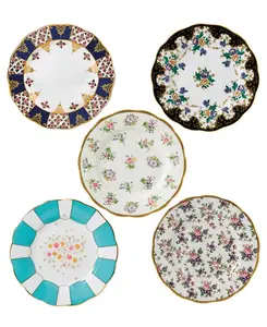 Набор из 5 тарелок «100 лет 1900-1940» Royal Albert, multi