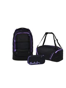 Satch Набор школьных рюкзаков PACK Purple Phantom, 3 предмета, черный