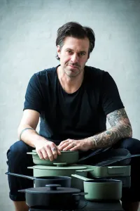 Сковорода-гриль , эмалированная, чугунная, цвет зеленый D26 Serax