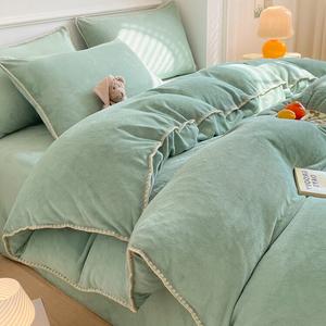 Disney Пододеяльник 180х220 см из толстого флиса, двусторонний, цвет Shell Jade