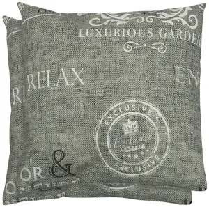 GO-DE декоративные подушки "Клара", набор из 2 шт 48х48 см, светло-серый