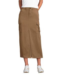 Женская юбка-карго с градиентным переходом цвета Lands' End, Coriander