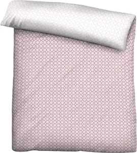 Двусторонний пододеяльник Biberna "Mix & Match 135х200 см, розовый