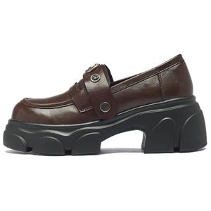 AGSDON Женские туфли на платформе с массивным каблуком - коричневые, цвет Brown