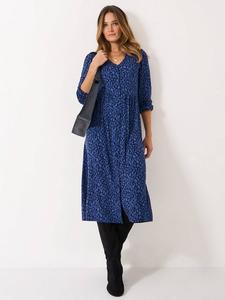 Платье Kiki с пуговицами по всей длине Crew Clothing, Aqua Blue