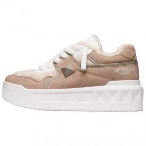 Женские кроссовки Garavani One Stud Lace-Up Valentino, Beige