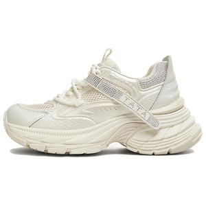 Женские низкие кроссовки Star на массивной подошве TATA, Silver/Gray