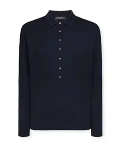 Свитер с воротником и пуговицами Elena Mirã², синий