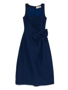 Elie Saab платье миди с бантами, синий