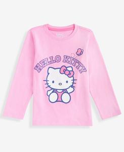 Детская футболка с длинными рукавами Hello Kitty для девочек 2T-4T Epic Threads, Pink