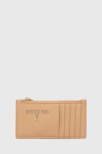 Кожаный кошелек Patrizia Pepe, бежевый