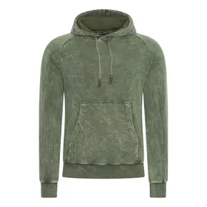 Толстовка с капюшоном Rusty Neal, стираный дизайн, хаки