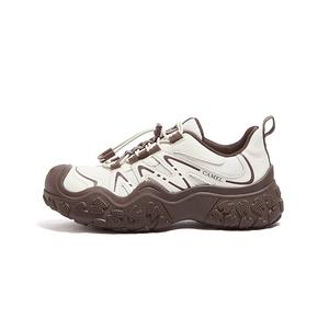 CAMEL Низкие уличные женские туфли экрю и кофе, цвет Ecru/Coffee