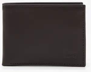 Кошелек Levi's "BATWING BIFOLD ID", кошелек мужской кожаный, коричневый