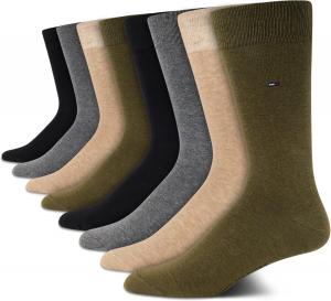 Мужские носки Tommy Hilfiger из дышащей эластичной ткани с мягкой подкладкой - 8 пар, Olive