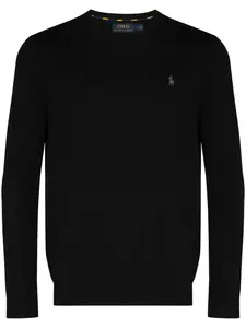Джемпер с вышитым логотипом POLO RALPH LAUREN, черный