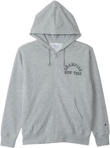 Мужская базовая толстовка Champion C3-C126 с длинным рукавом, изготовленная из хлопка, произведенного в США, с графическим логотипом, в цвете «оксфорд», серый