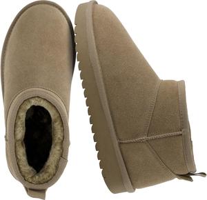 Ботильоны CUSHIONAIRE Hip 2 из настоящей замши для женщин, уютная подкладка из искусственного меха, зимние женские ботинки на молнии, Moss