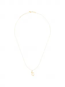 Мини-колье с изогнутой подвеской-буквой Missoma, золотой