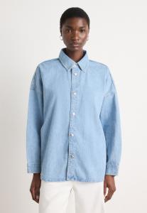 Блуза Calvin Klein Jeans Button-down blouse, Aaron Indigo/Light-Blue Denim