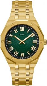 GUESS мужские часы 42mm, Gold Tone/Gold Tone/Green