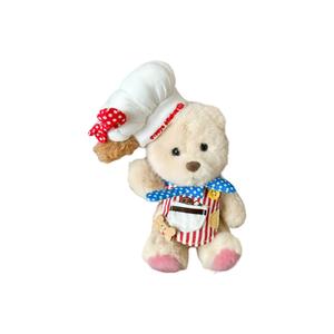 Милый плюшевый медведь повар с изменяемыми суставами, 15 см AOLETU