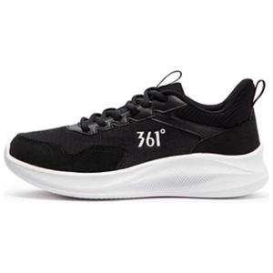361° Женские противоскользящие износостойкие низкие кроссовки для бега черно-белые, цвет Black White