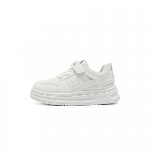 Детские кроссовки для скейтбординга с амортизацией, дышащие, легкие, нескользящие, с низким верхом WARRIOR, белый