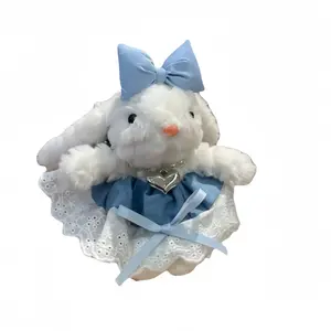 Плюшевый кулон Little Rabbit Dolls высотой 15 см LALABABY, синий